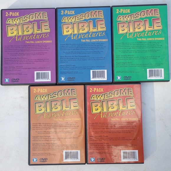 Awesome Bible Adventures DVDs - Picture 2 of 2